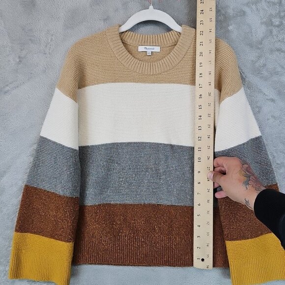 Madewell Andria Pullover Sweater Womens Size XS Relaxed Boxy Fit Soft Wool Blend - Picture 5 of 7